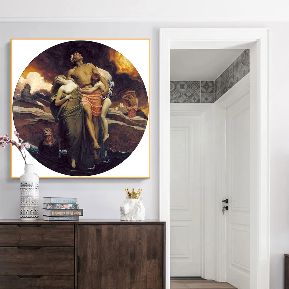 Цитон Холст Картина маслом Фредерик Лейтон 《 и море сдали мертвых которые были в