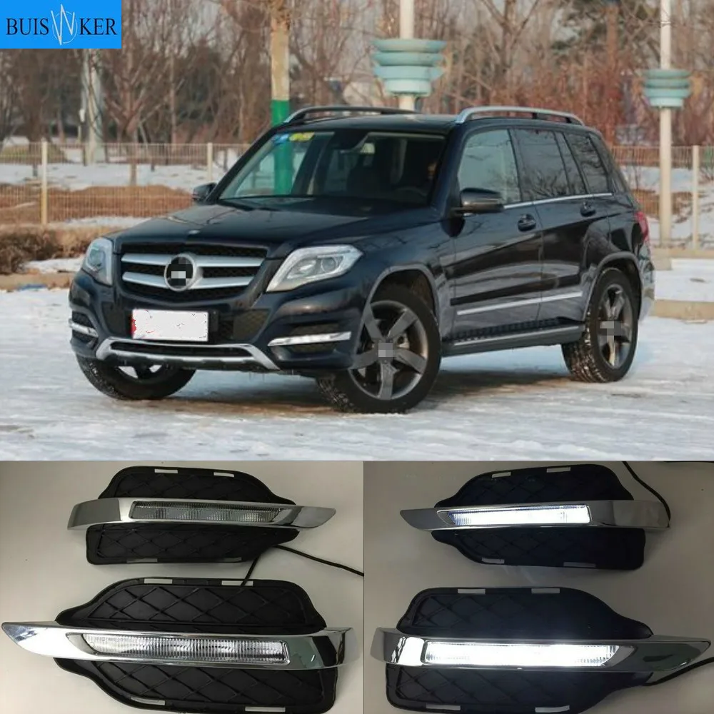 Дневные ходовые огни ABS со светодиодный Ной подсветкой 12 В 1 комплект для Mercedes Benz