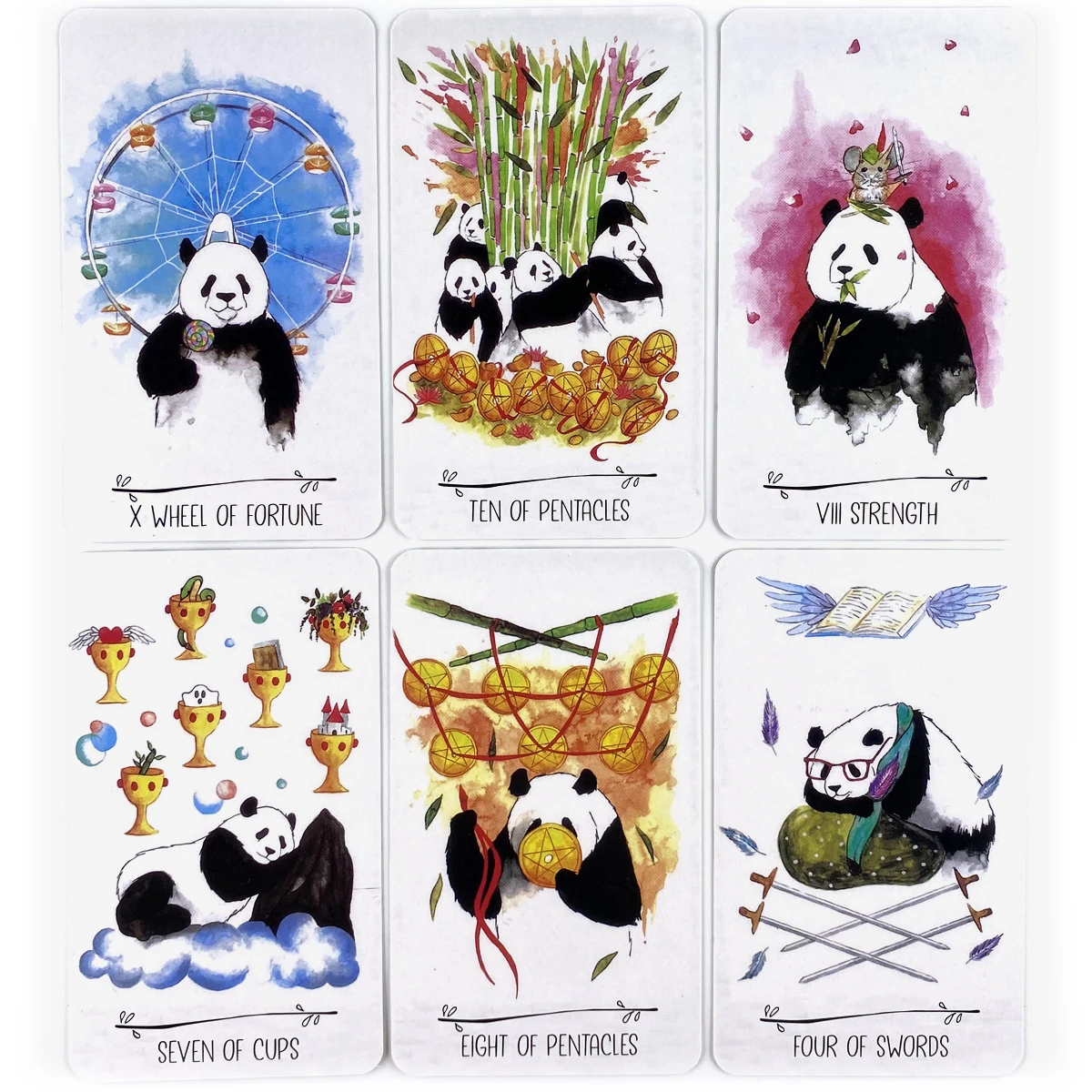 Настольная игра для отдыха и вечеринок Way Of The Panda Tarot Deck высококачественные