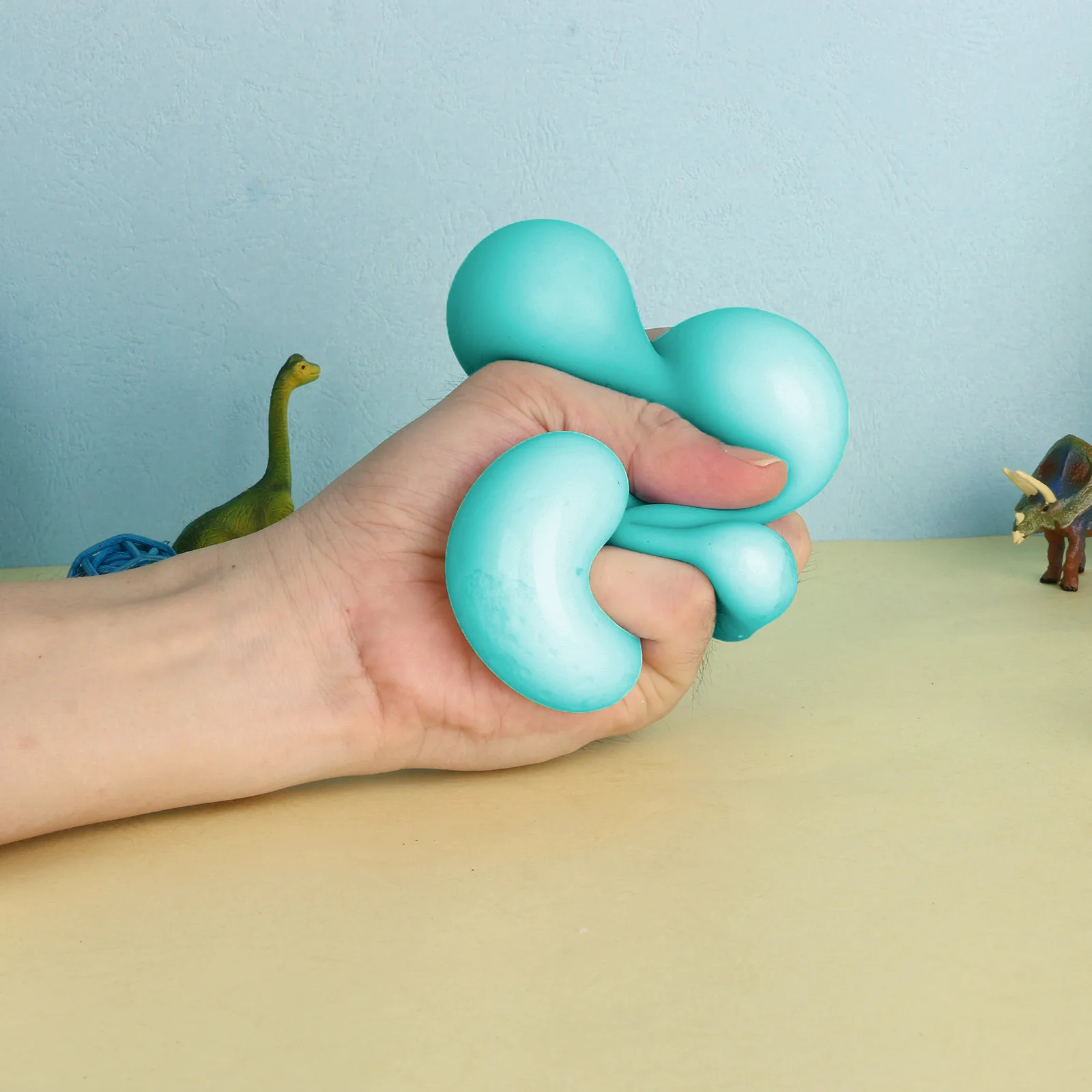 Pelota para apretar para aliviar el estr&eacute;s, agarre de mano creativo y suave, elevaci&oacute;n lenta de presi&oacute;n, frutas perfumadas, juguetes para aliviar el estr&eacute;s-5