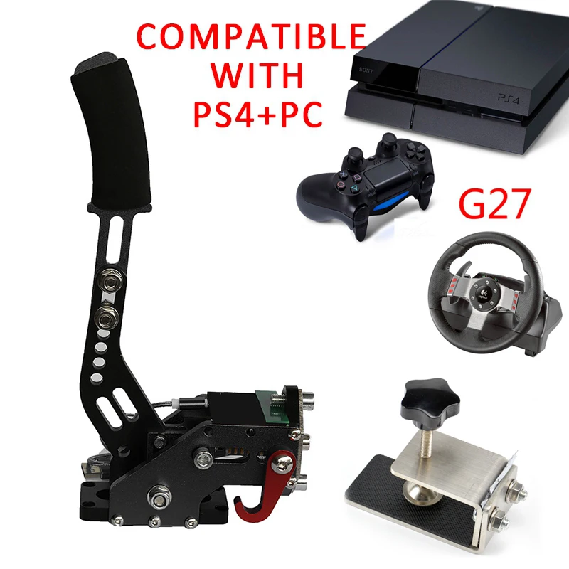 G27 Black Горячие гоночные игры USB Ручной тормоз SIM зажим PC+ PS4 ручной тормоз SIM для гоночных игр G920 G29 G27 с приспособлением экшн-игрушка FANATECOSW - Цвет: G27 Black