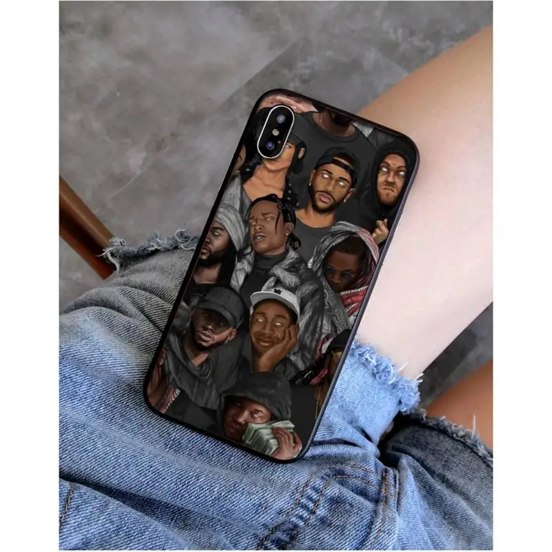 Силиконовый чехол Babaite Rapper 2pac Tupac для iPhone 11 pro XS MAX 8 7 6 6S Plus X 5 5S SE XR SE2020 | Мобильные