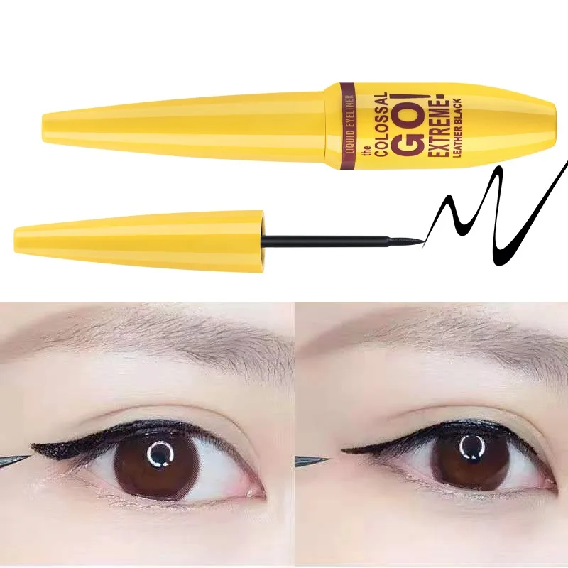 Яркая Черная Подводка для глаз жидкая ручка карандаш стойкий водонепроницаемый