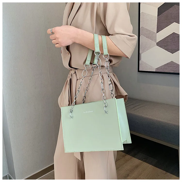 

JIULIN Retro simple leisure chain tot bag 2019 new Korean version 100 lap shoulder oblique satchel bag