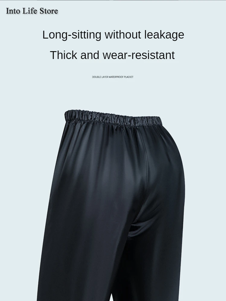 

Black Raincoat Men Waterproof Rain Pants Suit Women Motorcycle Rain Coat Jacket Thickened Rain Poncho Camping Rainwear Rain Gear