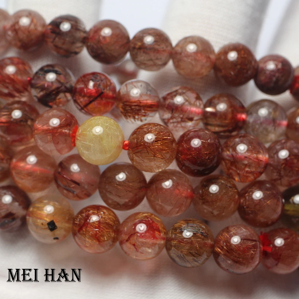 Бесплатная доставка (2 браслета) натуральный бразильский медный рутилированный