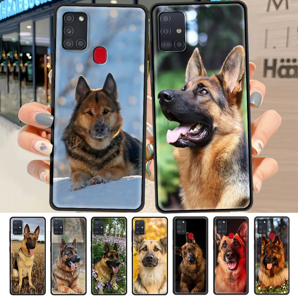 

German Shepherd Dog Case For Samsung Galaxy A51 A71 A21s A31 A32 5G A41 A11 M31 M51 M31s A91 A81 A12 A01 Phone Cover Funda