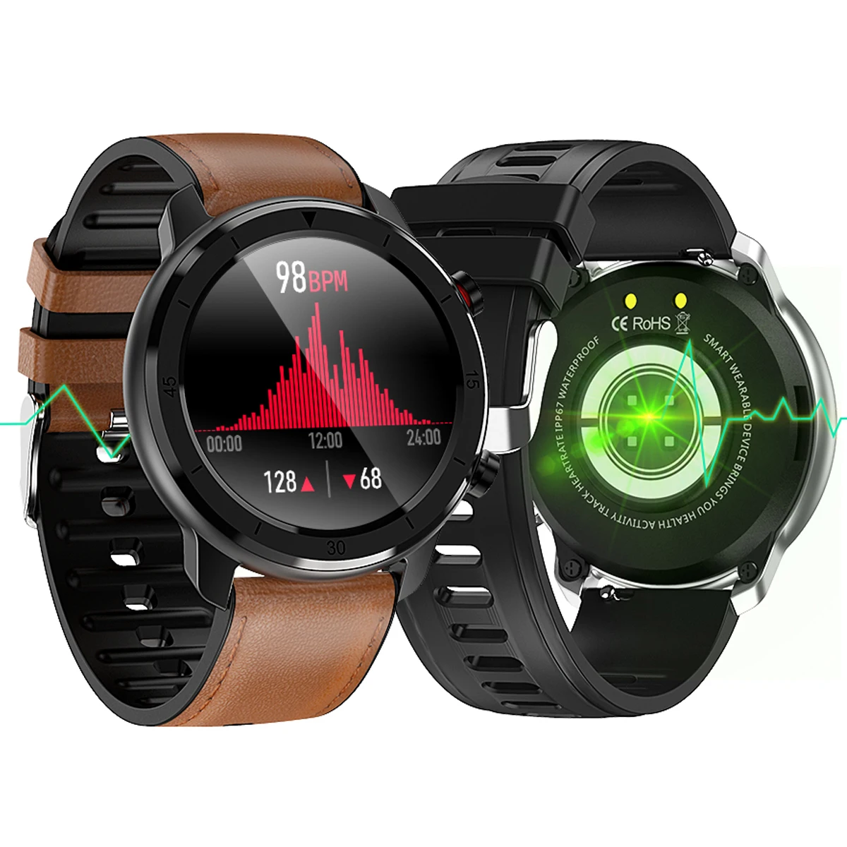 

Спортивные Смарт-часы с Bluetooth, фитнес-трекером, пульсометром и тонометром