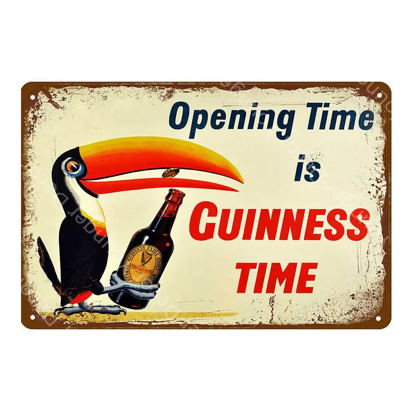 YD1744AI Guinness хороший для вас металлический плакат оловянные знаки винтажный Настенный декор для бара паба клуба человек пещера декоративная пластина YI-123 - Цвет: YD1744AI