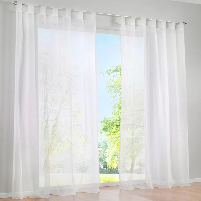 Moden стиль сплошной цвет полиэстер занавески для спальни гостиной окна полу