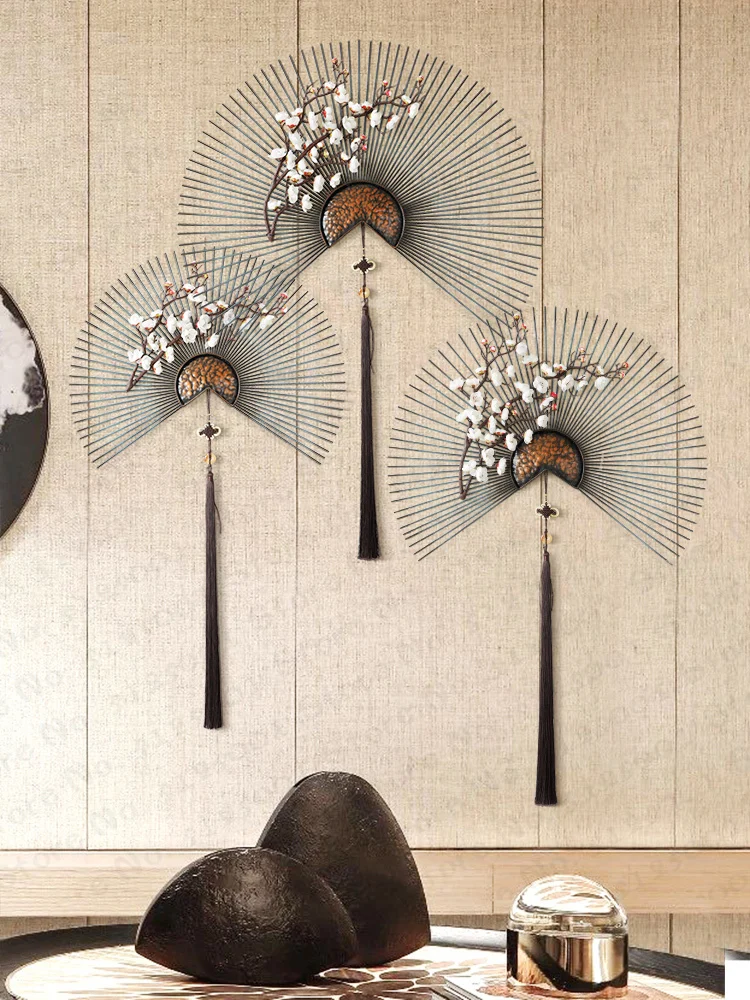 

metal wall decorations flower living room wall ornament Chinese Modern Creative sofa TV background 3d hanging luxury wall decor