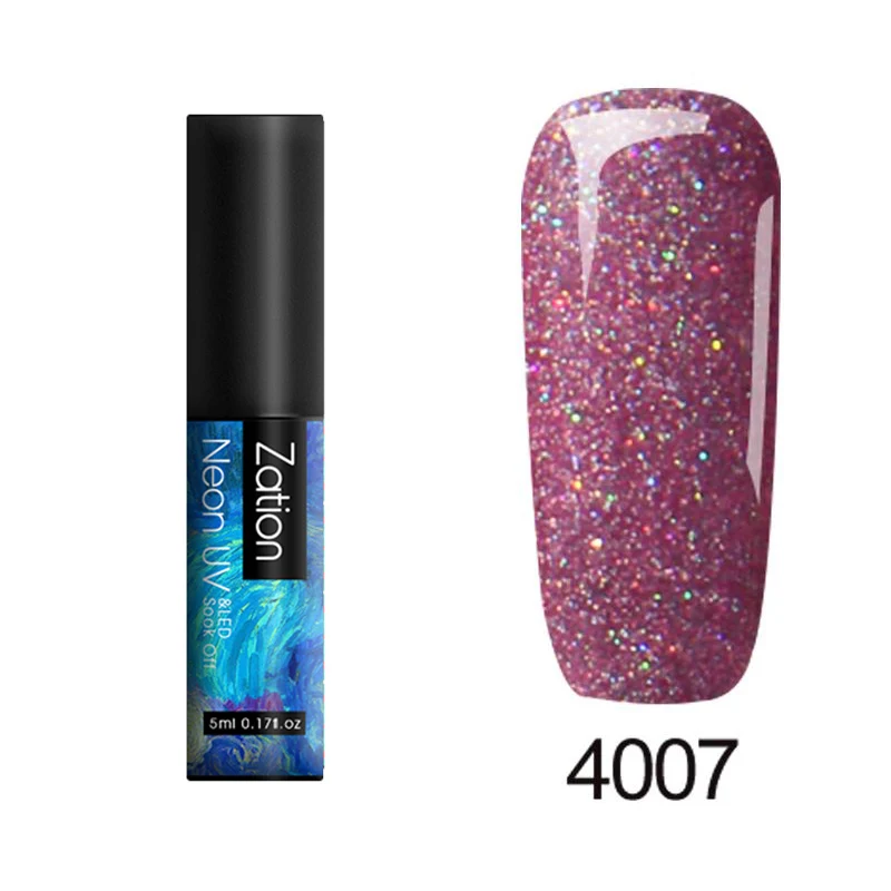 4007 Гель zation лак для ногтей для УФ-и светодиодной лампы Semi Vernis Перманентный Гель-лак Топ 5 мл неоновый лак для ногтей Полупостоянный верхний слой - Цвет: 4007