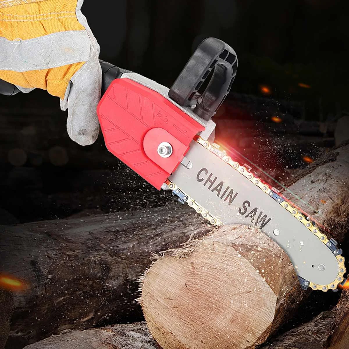 

60000mAh Electric Chain Saw Cordless Mini Handheld Pruning Saw With Battery Garden Tree Logging Woodworking Cutter Tool