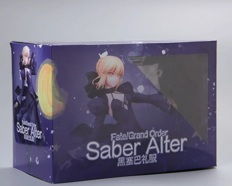 A with original box 3 вида цветов Обувь для косплея; Аниме Фигурка судьбы большой заказ фигурка платье Ver сексуальная коллекция моделей pvc украшения Фирменная Новинка Грушки 23 см - Цвет: A with original box