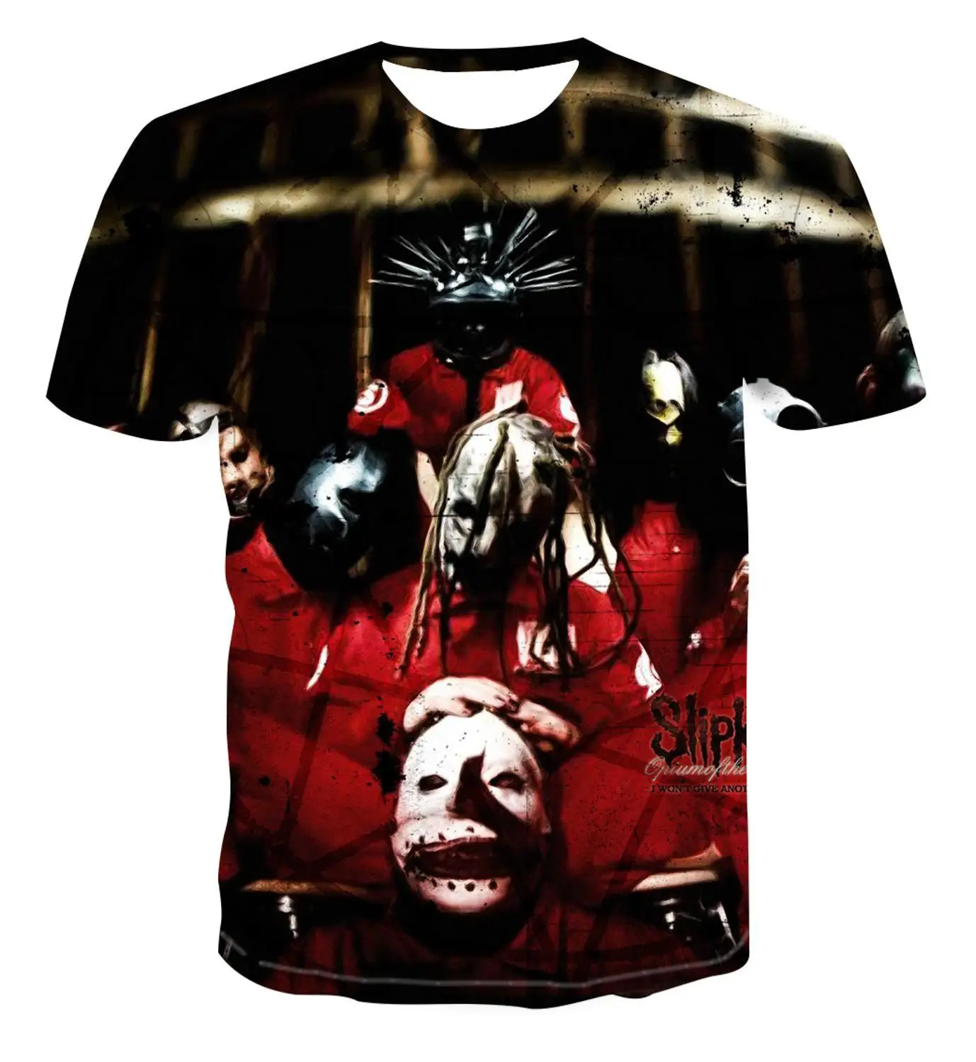 

2021 Summer New 3D Printing Character T-Shirt Cool Street Plus Size Cartoon Clothing