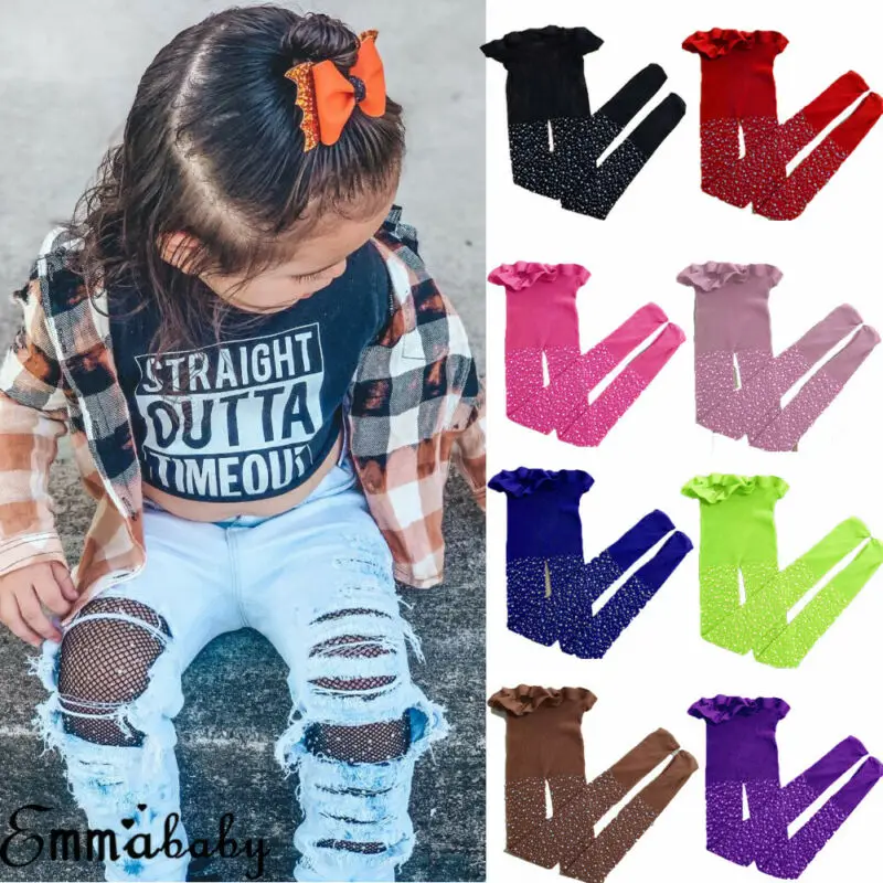 Focusnorm Модные 8 видов стилей для маленьких девочек сетчатые чулки в сетку колготки