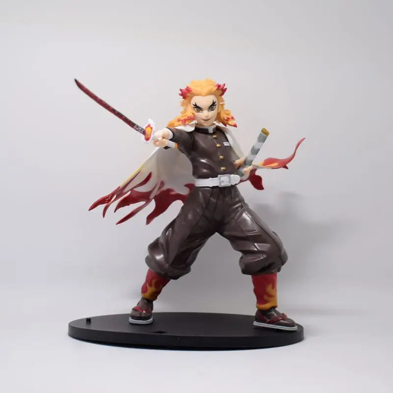 

Anime 1/8 Scale Painted Figure Demon Slayer Battle Version Rengoku Kyoujurou Action PVC Figure Toy Brinquedos 19CM