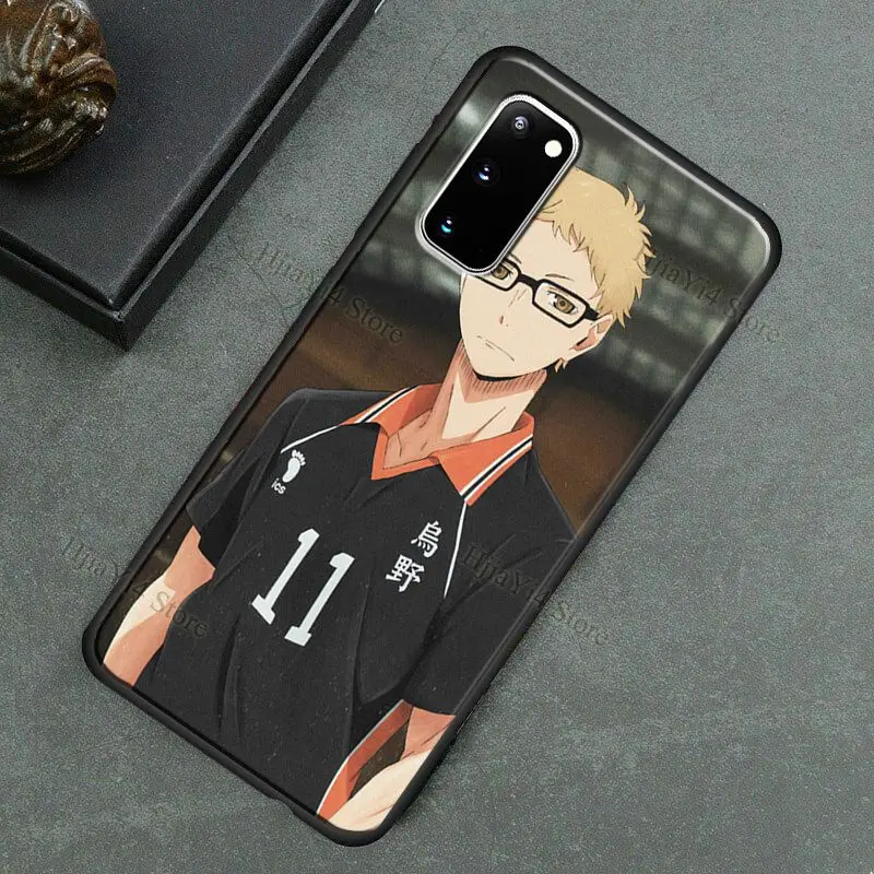 Аниме Чехол Tsukishima Kei Haikyuu для Samsung Galaxy Note 10 Plus 20 Ultra 9 S8 S9 S10 S20 FE S21 | Мобильные телефоны