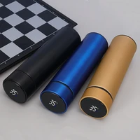 thermos bottle stainless steel smart vacuum flask high end business office cup outdoor portable water bottle travel mug