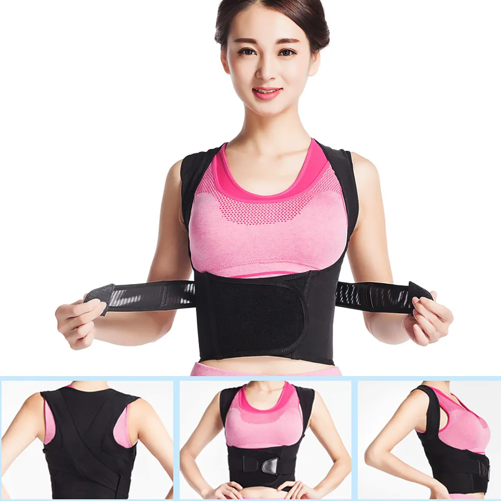 

Сзади на талии Корректор осанки взрослый регулируемый пояс для коррекции талии тренер плеча Брейс осанки ортопедический ремень