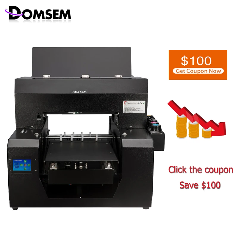 Оригинальный DOMSEM УФ принтер цилиндрические принтеры для фото бутылки чехол