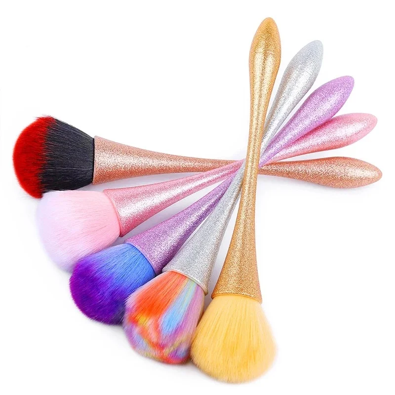 

Nail Art Clean Brushes for manicure Cleaning Brush Nail Art Soft Professional Nails Accessories and Tools Nail Care 5 Colors