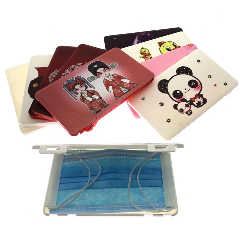 Портативный одноразовый контейнер для масок лица пылезащитный чехол маски