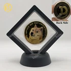ЗолотистаяСеребристая догкоин Ada Кардано крипто BTC EOS ETH монета криптовалюта коллекционный отличный подарок Серебристая монета с демонстрационной подставкой