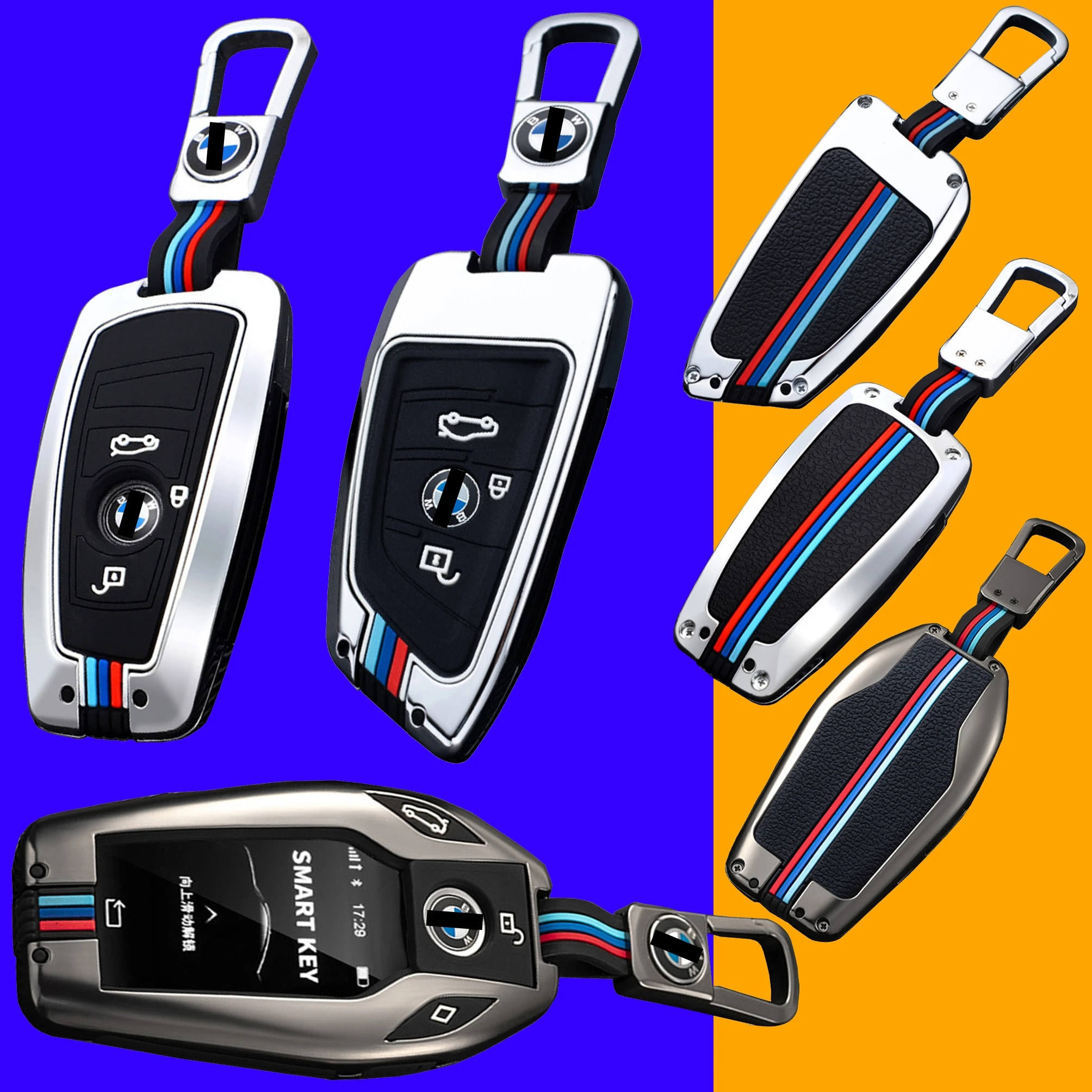 

Car Key Case Cover Key Bag for Bmw 1 2 3 4 5 6 7Series X1 X3 X4 X5 X6 F30 F34 F10 F07 F20 G30 F15 F16 Keychain Protection Holder