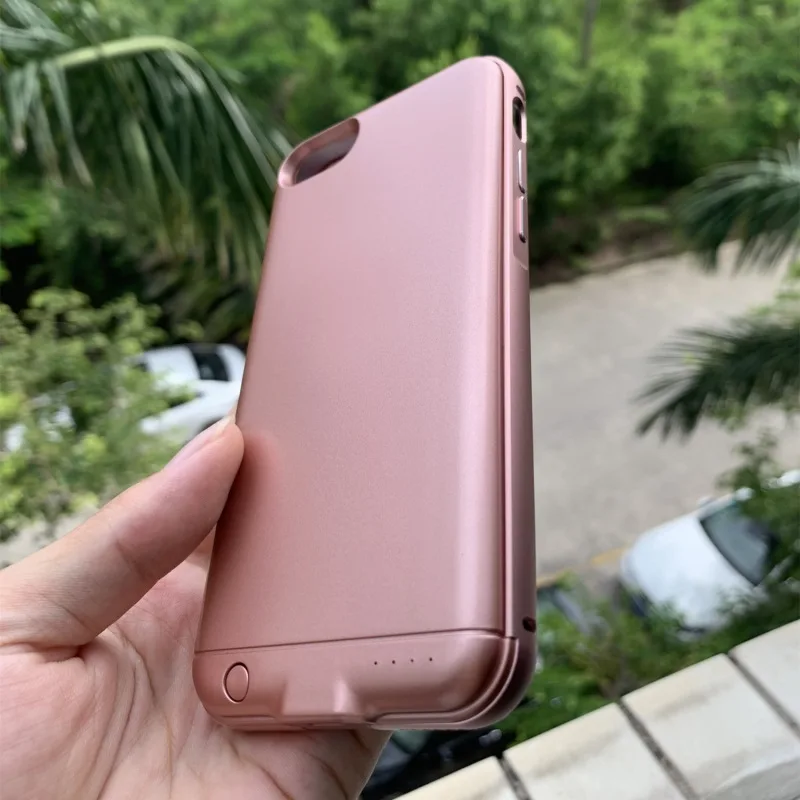 4000 мАч для Apple iPhone 6 Plus 6S 7 8 чехол с зарядным устройством 5 дюйма запасной умный