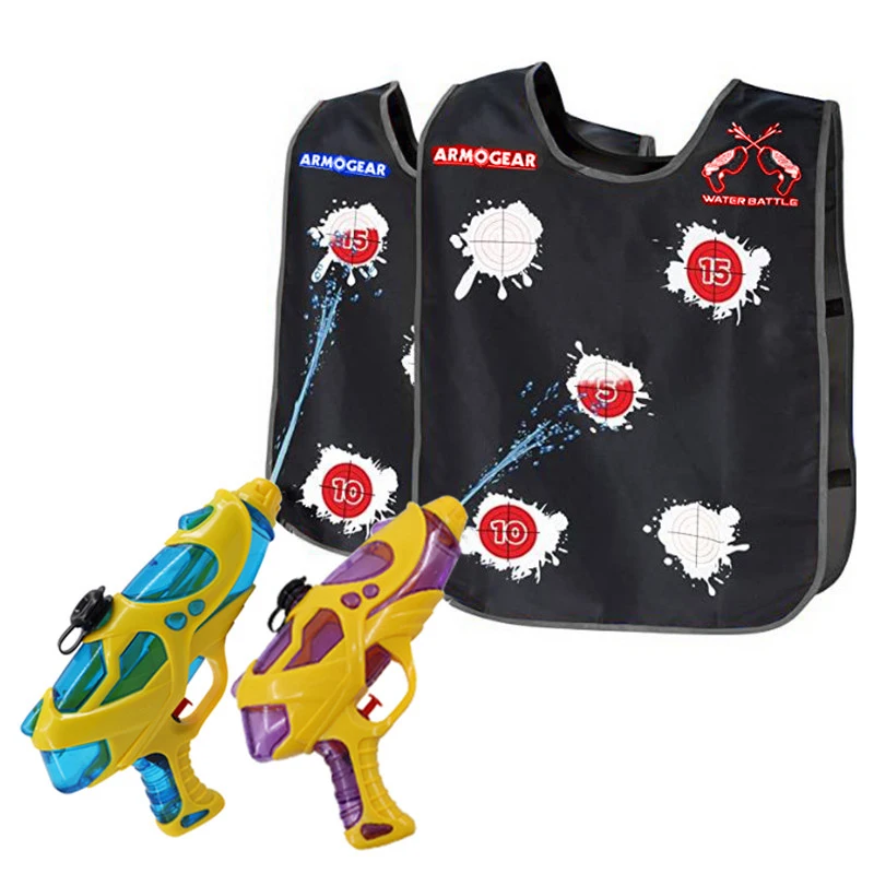 Детский комплект водных игрушек распылитель воды с водными мишенями жилеты фоны