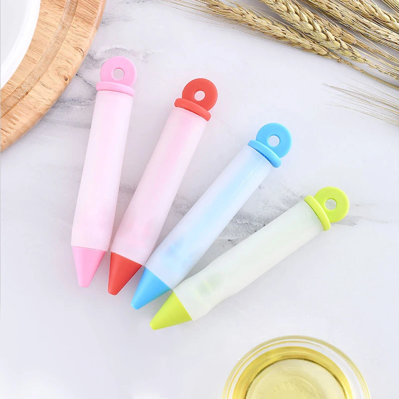

Chocolate Decorating tools Silicone Food Writing Pen Cake Mold Cream cup cookie Icing Piping Pastry Nozzles kitchen accessories