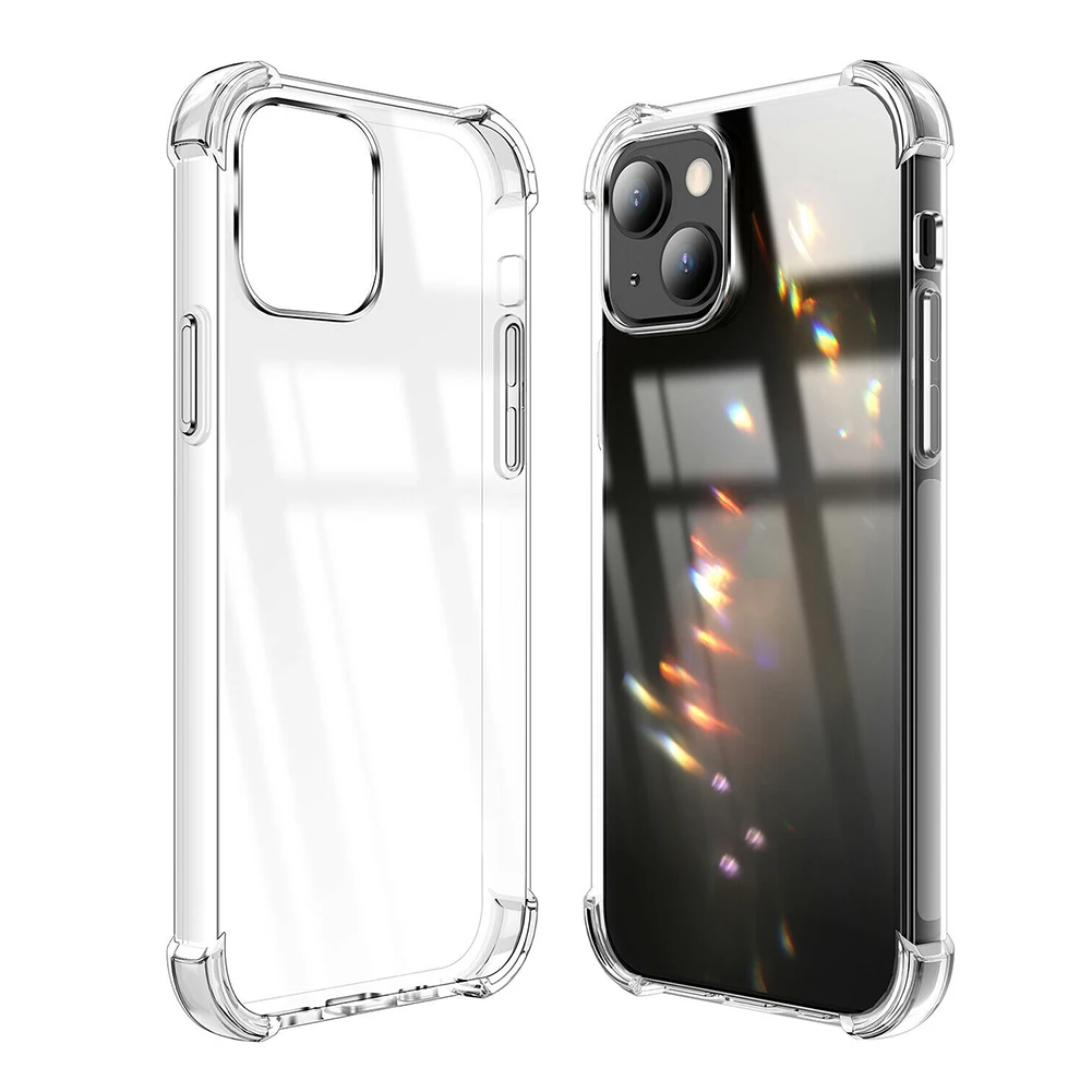 

For iPhone 13 6.1" Case Clear Shockproof Soft Ultra Slim Phone Cover Anti Yellowing Crystal Protection Case for iPhone 13