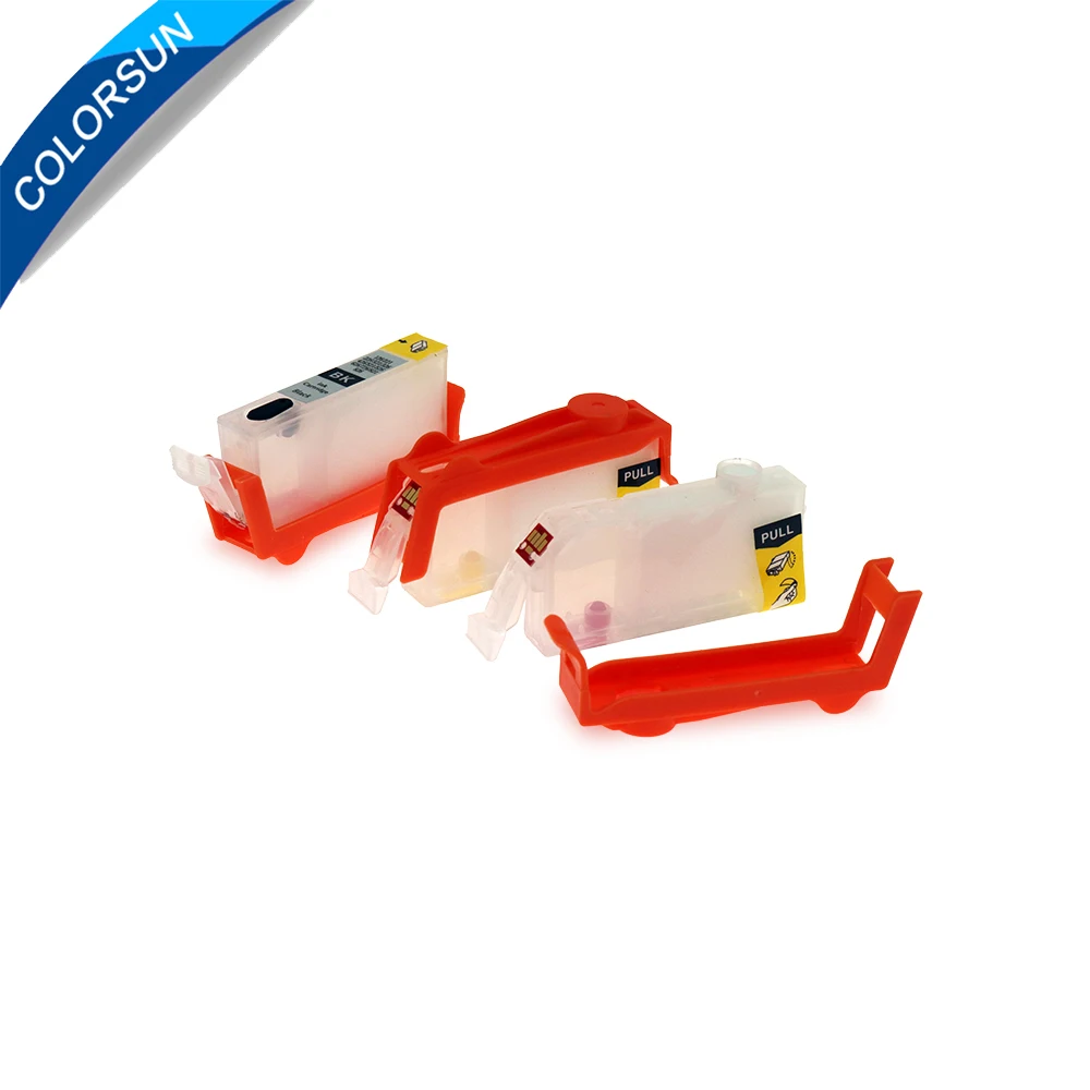 Colorsun 5pcs PGI-220 CLI-221 Refillable Ink Cartridges For Canon Pixma MP620 MP640 MX860 MX870 Printer Cartridge with ARC chips - купить по