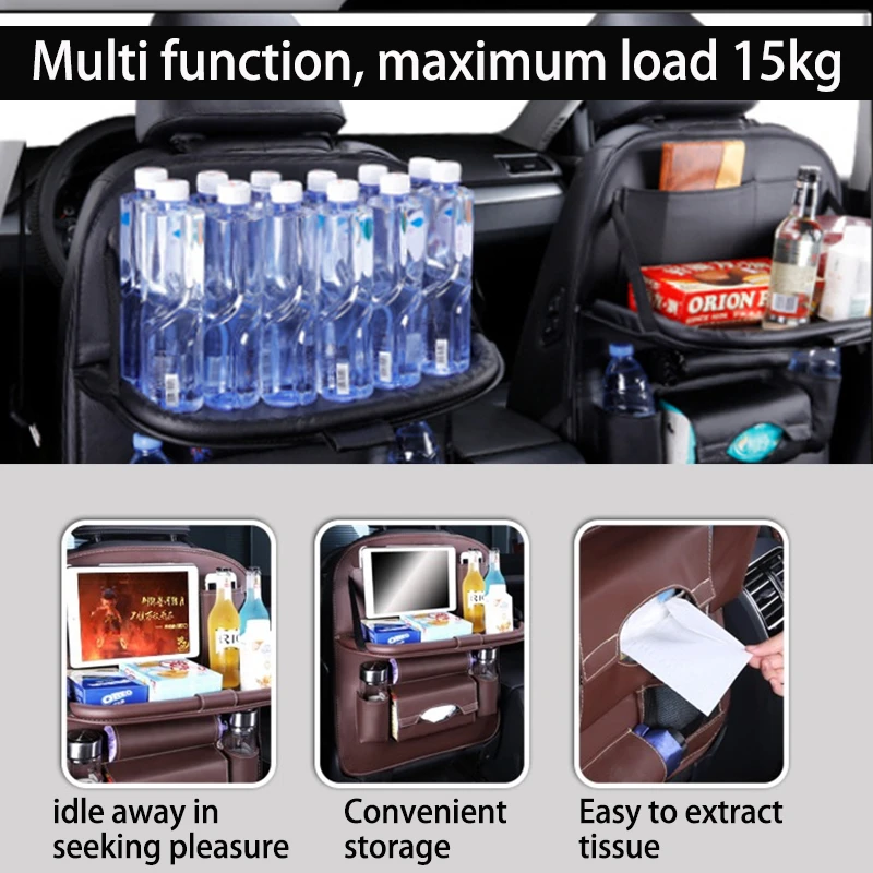 Складной органайзер на спинку сиденья автомобиля 1 шт. сумка для хранения