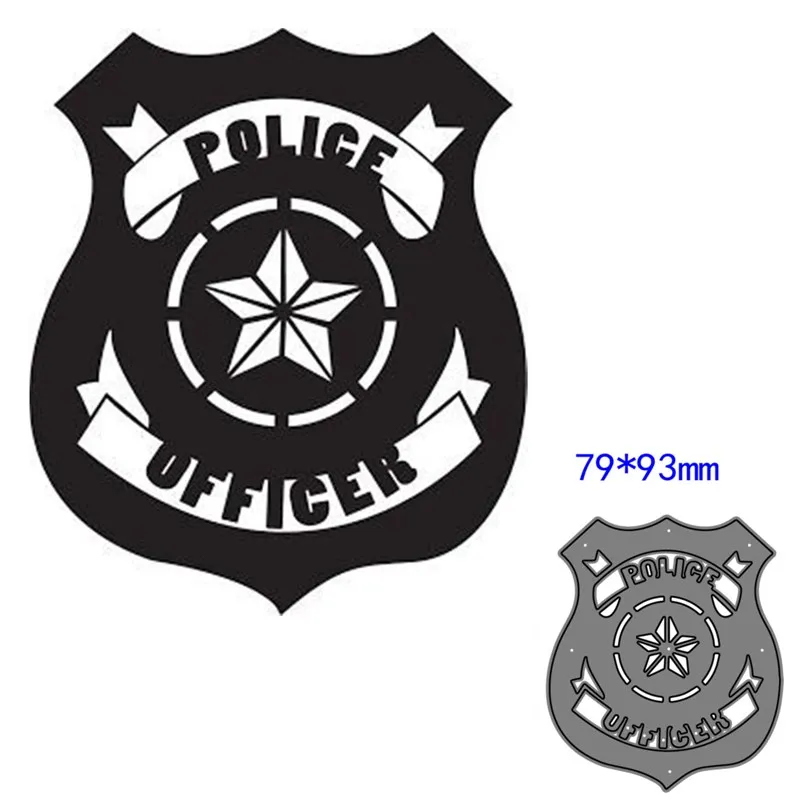 

Металлические штампы для вырезания форма для полицейских украшений для скрапбукинга бумаги рукоделия ножа форма лезвие перфоратор трафар...