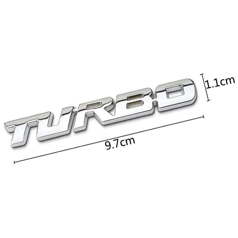 Universal Car Sticker Metal styling sticker 3D brand emblem TURBO badge body door trunk for all car Accessories Dropshipping | Автомобили