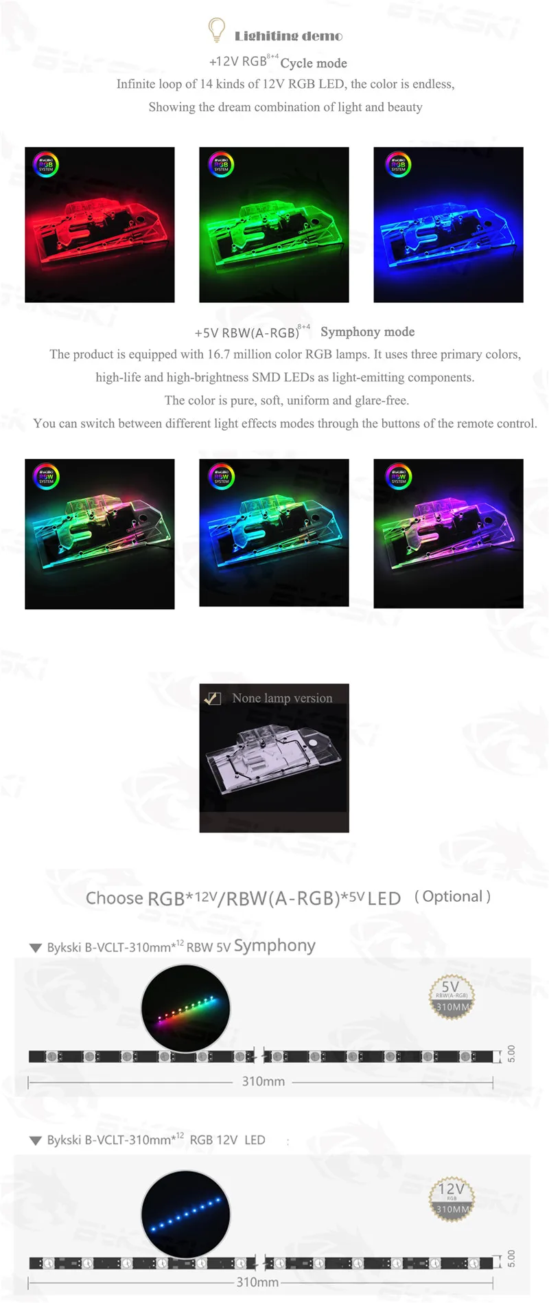 Bykski полный охват GPU водяной блок для VGA ZOTAC RTX 2080 TI AMP Экстремальный/Core видеокарта N-ST2080TIPGF-X