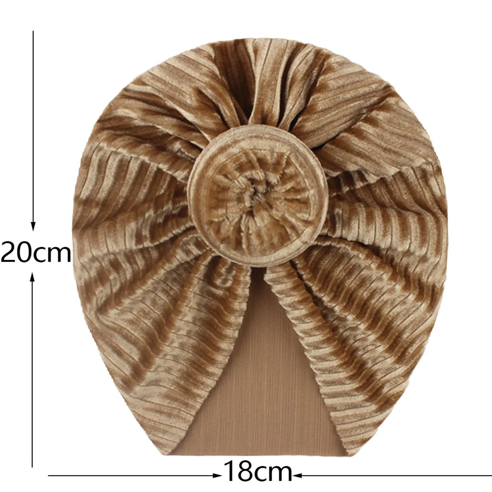 

Newborn Baby Girl Headbands Hair Accessories Toddler Solid Turban Knotted Hat Beanie Headwear Accessories 3PC