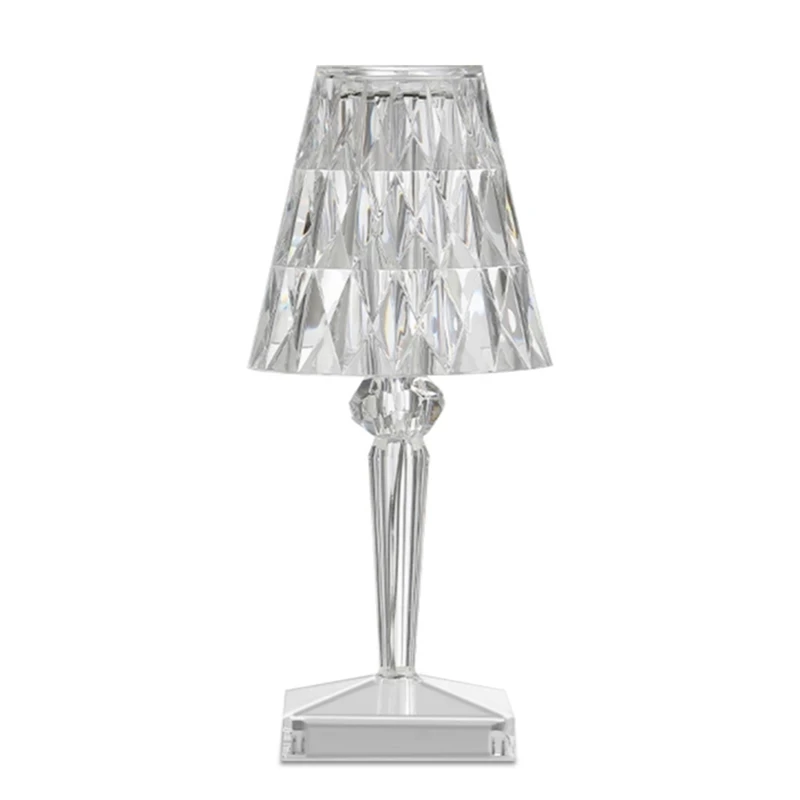 

Diamond Table Lamp USB Rechargeable Acrylic Decoration Desk Lamps Bedroom Bedside Bar Crystal Lighting Fixtures Gift Night Light