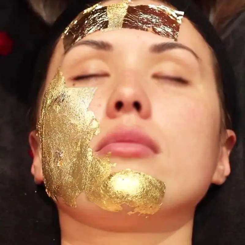 

2g Gold Leaf Foil Safety Baking Decoration for manicure DIY Mask Home Bar H7ED