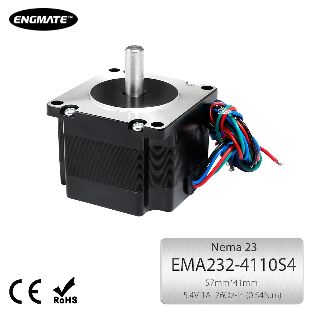 ENGMATE DIY Часть Nema 23 Шаговый Мотор с Удерживающим Моментом 76Oz In EMA232 4110S4|nema 23|stepper