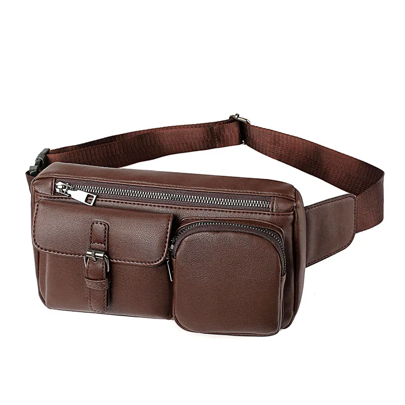 

New Casual Men's Running Bag Multi-Function Large-Capacity Business Cashier Running Bag Outdoor Sports Cross-Section Running Bag