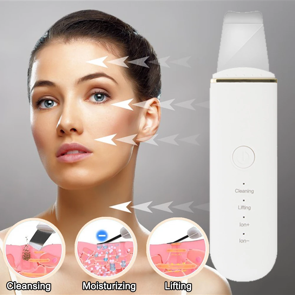 Перезаряжаемая ультразвуковая щетка для кожи глубокий аппарат чистки лица
