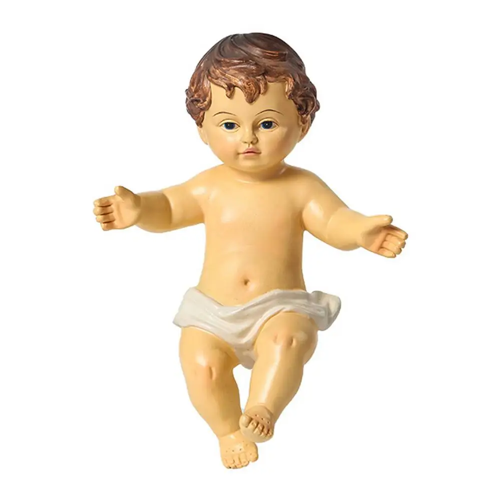 

Children's Religious Nativity Resin Figure Small Baby Jesus Doll For Christmas Church Friendship Gift Baby Jesus Doll