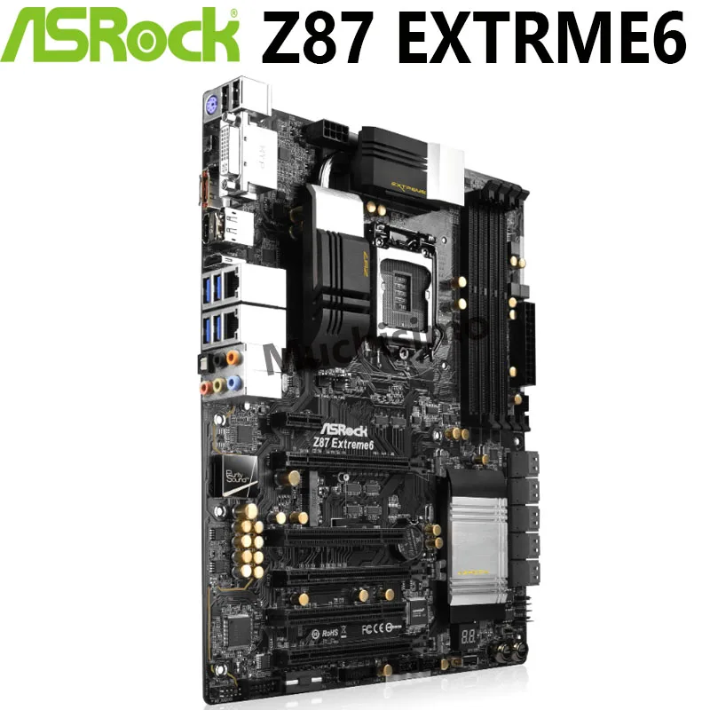 Online Asrock Z87 EXTRME6 Motherboard 100% Original I7 I5 I3 LGA 1150 DDR3 32GB PCI-E 3,0 USB 2,0 USB 3,0 Desktop-Computer Mainboard Verwendet