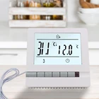 Термостат для теплого пола, программируемый контроллер температуры, с ЖК-дисплеем, 220 В, 16 А