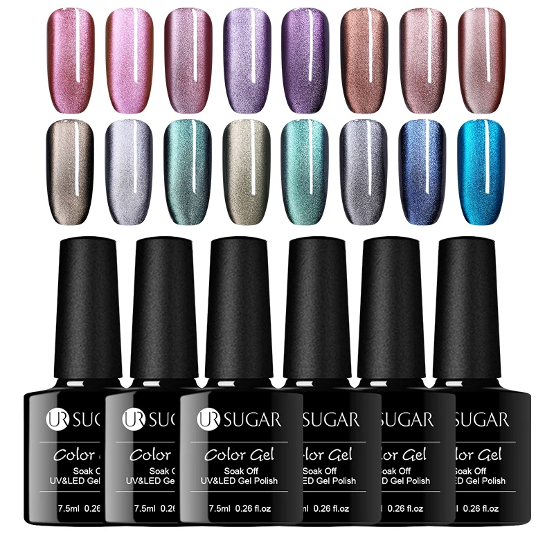 Ur Sugar 9D кошачий глаз УФ-гель для ногтей звездное небо Магнитный Гель-лак замачиваемый Полупостоянный Лайк для дизайна ногтей