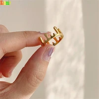kshmir lava irregular new fashion ring europe and america chic open ins french simple ring female 2020