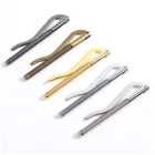 Зажим для денег, металлический двойного сложения, для мужчин, женщин, мужчин, 1 шт.